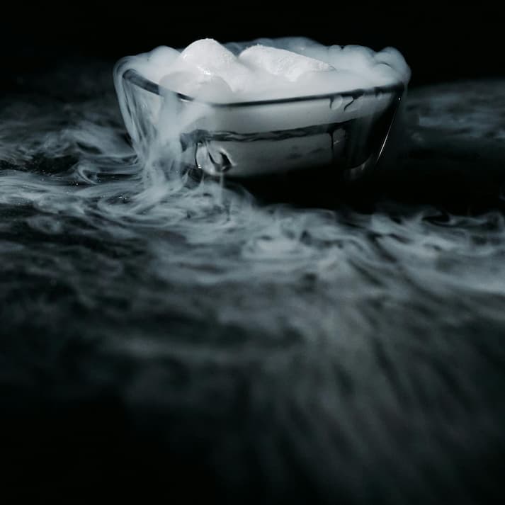 An image of dry ice